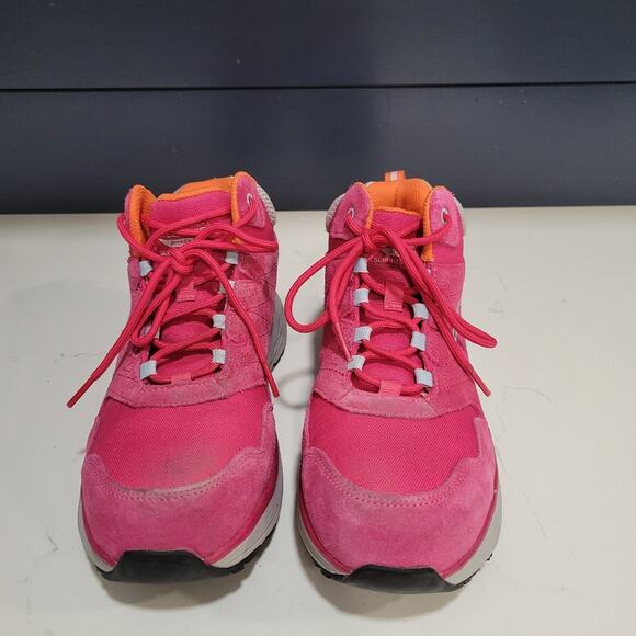 Skechers Work Max Cushioning Arch Fit Composite  Toe  Pink Suede Size 7 - Picture 4 of 13